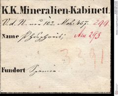 Etiketten zu Apatit-Phosphorit (NHMW-MIN-Am293)